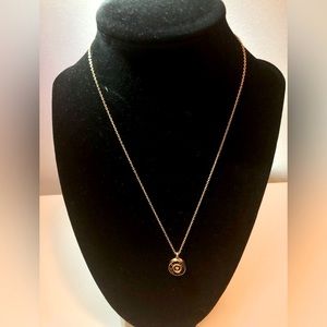 Gold Pendant Circular Necklace